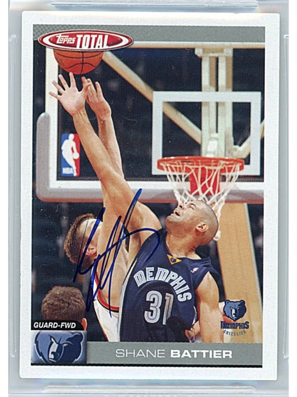 Shane Battier Signed Grizzlies '05 Topps Total Basketball Card Beckett Autograph
